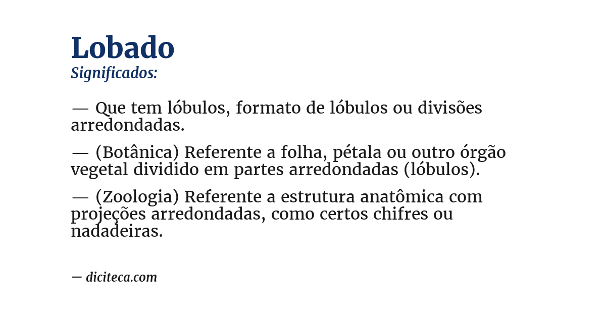 Significado de lobado