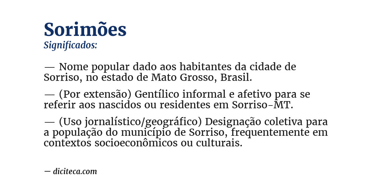 Significado de sorimões