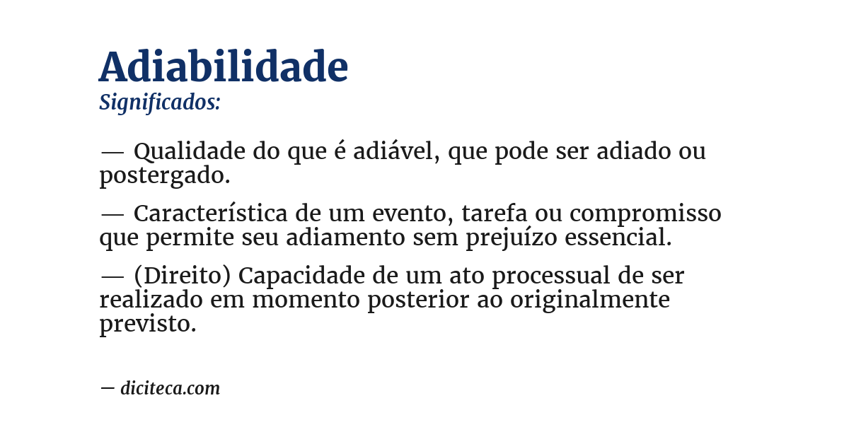 Significado de adiabilidade