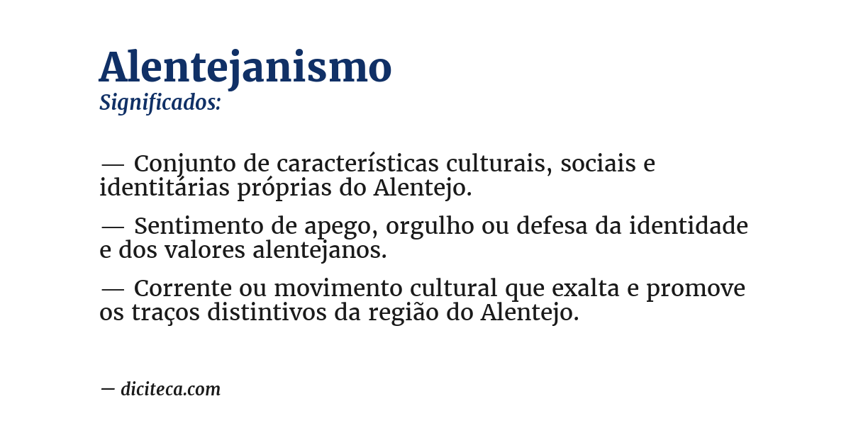 Significado de alentejanismo