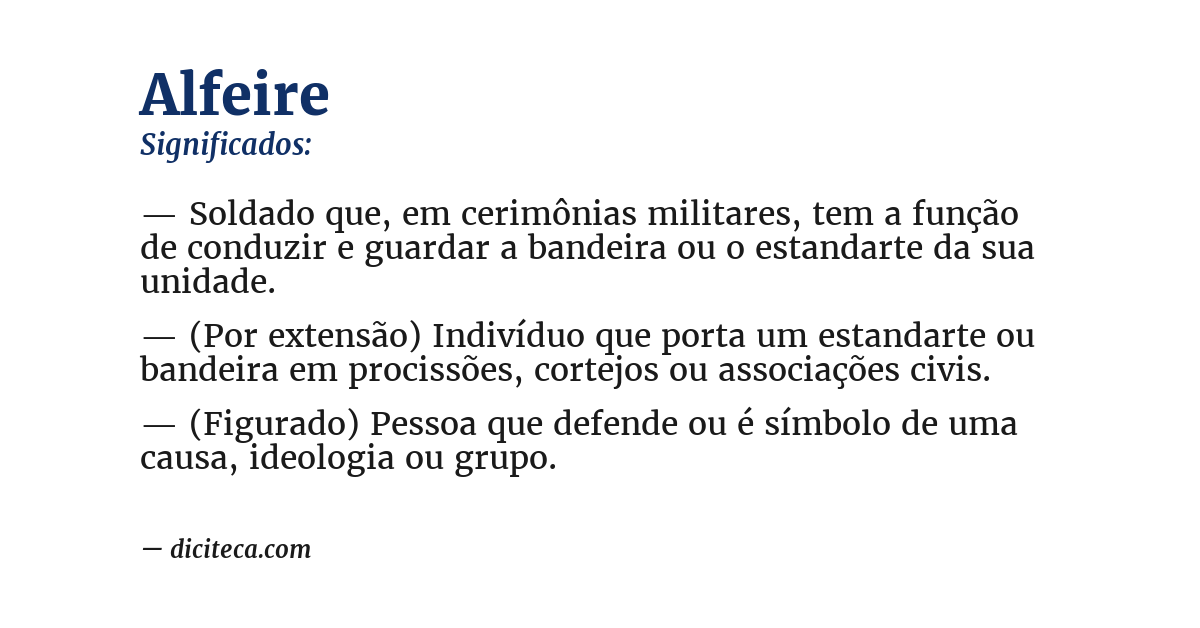 Significado de alfeire