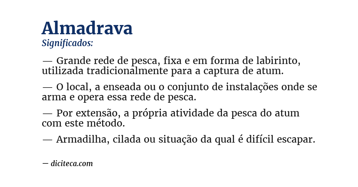Significado de almadrava