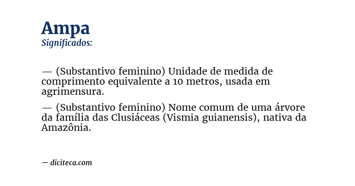 Significado de ampa