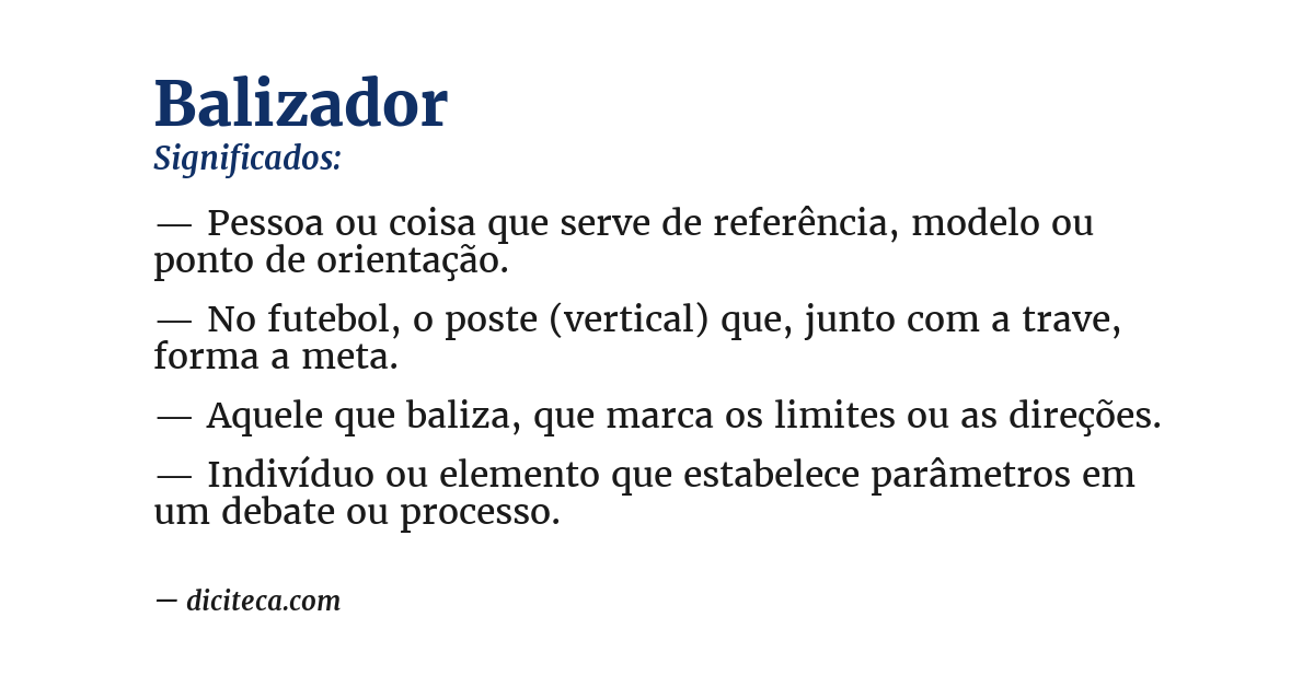 Significado de balizador