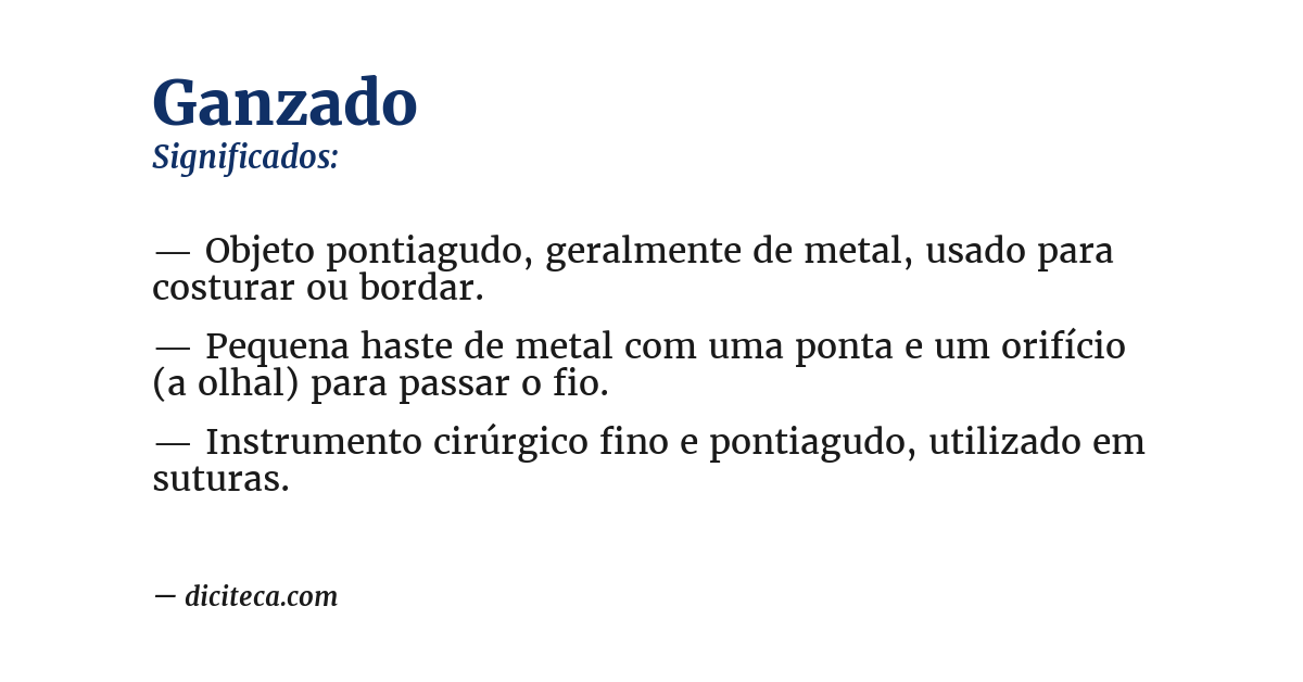 Significado de ganzado