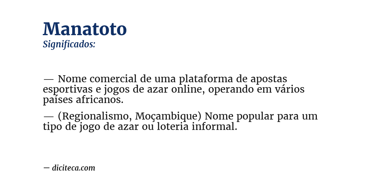 Significado de manatoto