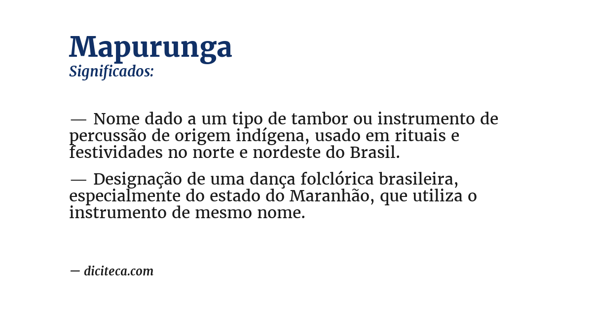 Significado de mapurunga