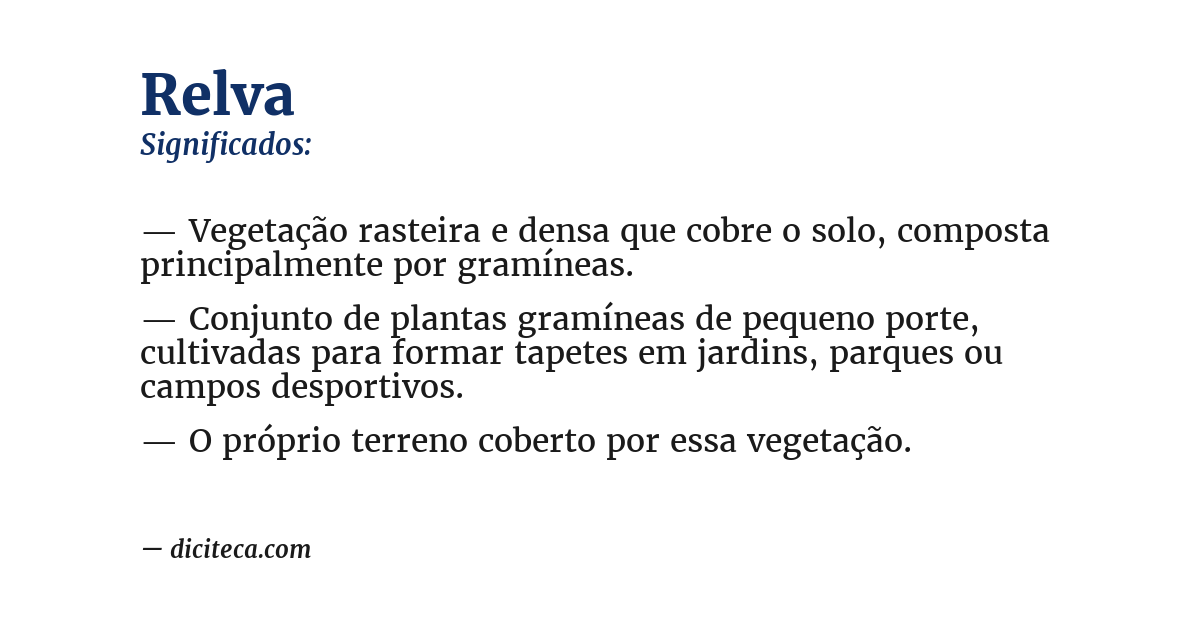 Significado de relva