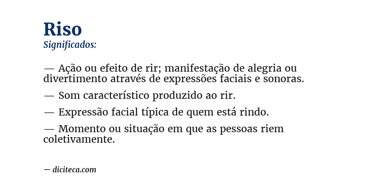 Significado de riso