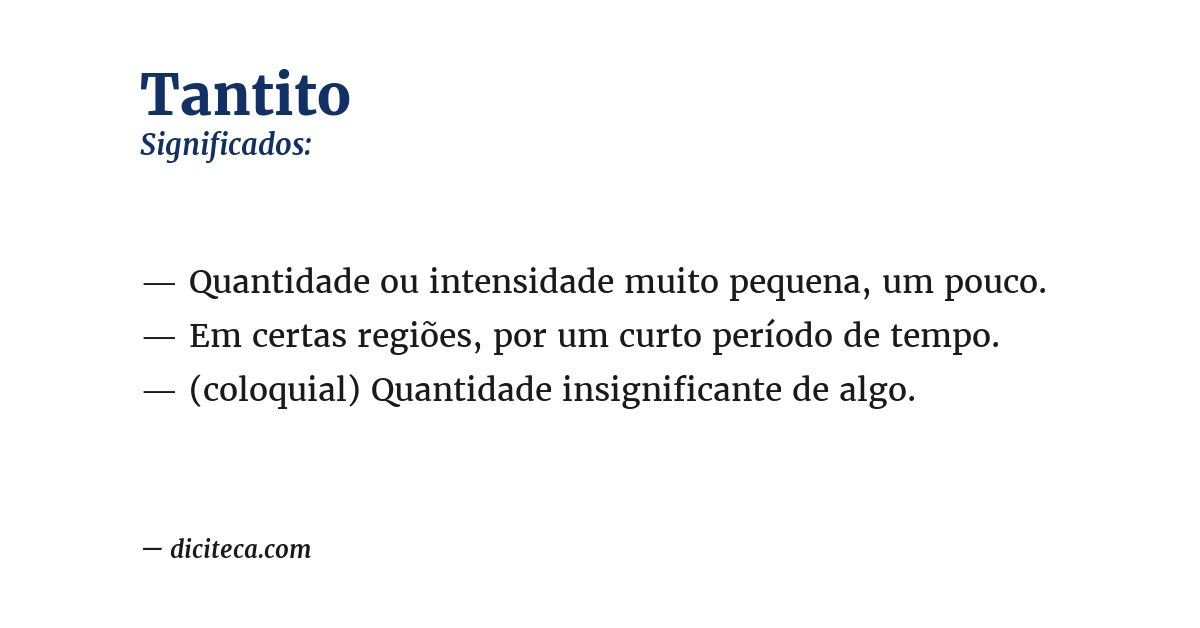 Significado de tantito