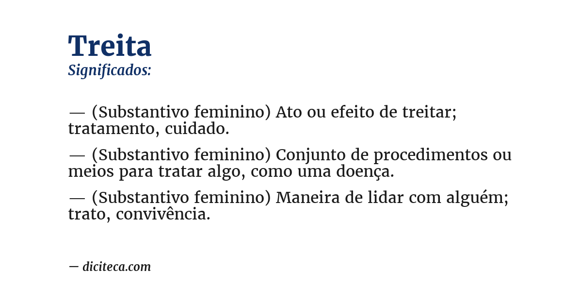 Significado de treita