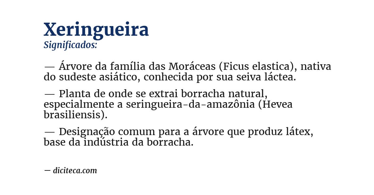 Significado de xeringueira