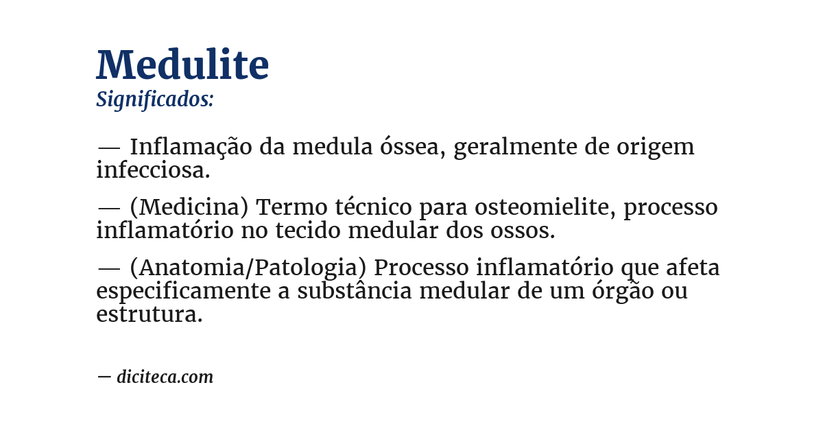 Significado de medulite