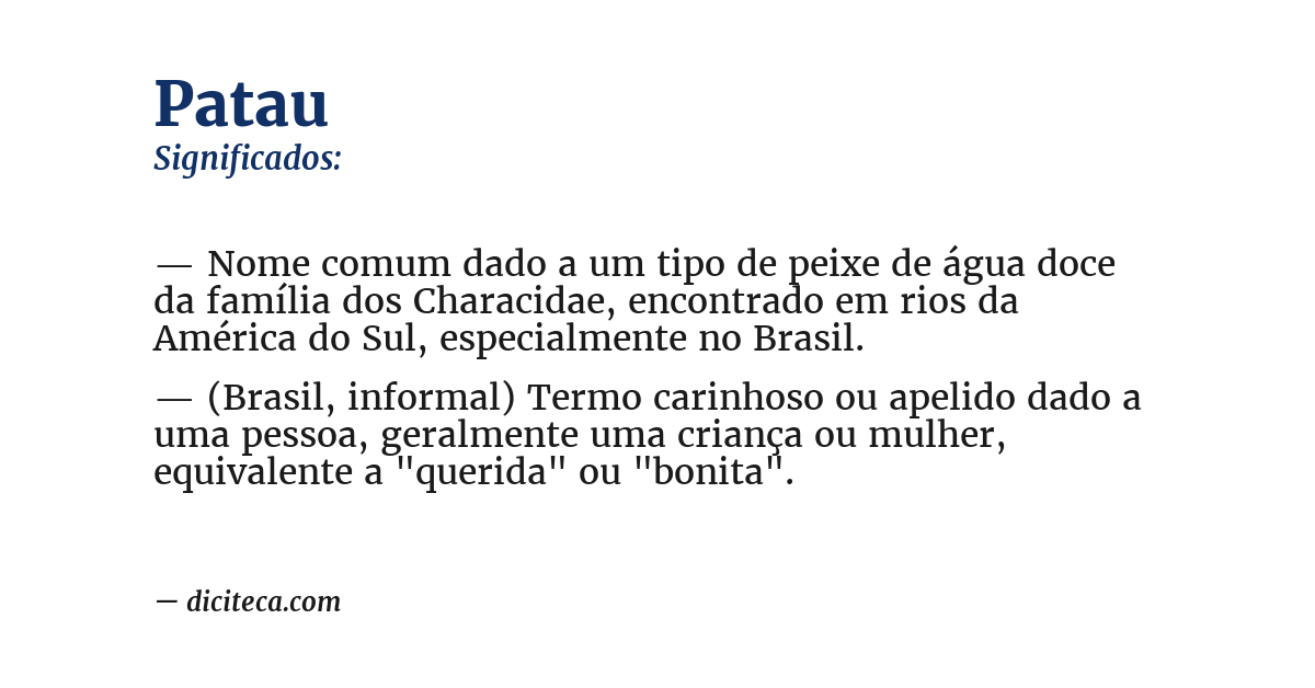 Significado de patau