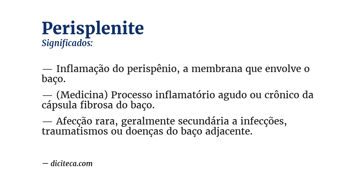 Significado de perisplenite