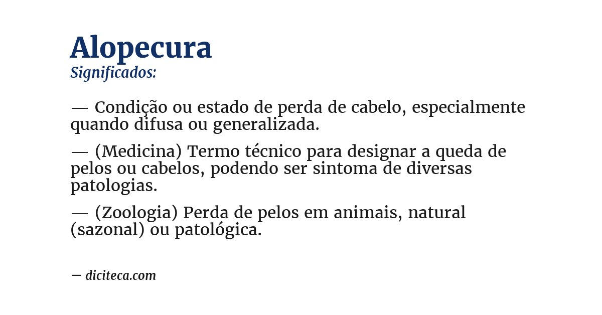 Significado de alopecura
