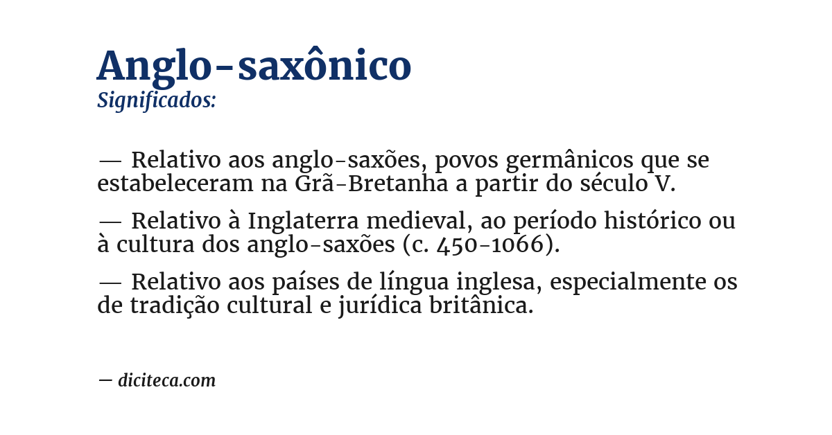 Significado de anglo-saxônico