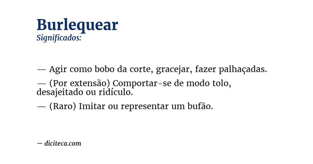 Significado de burlequear