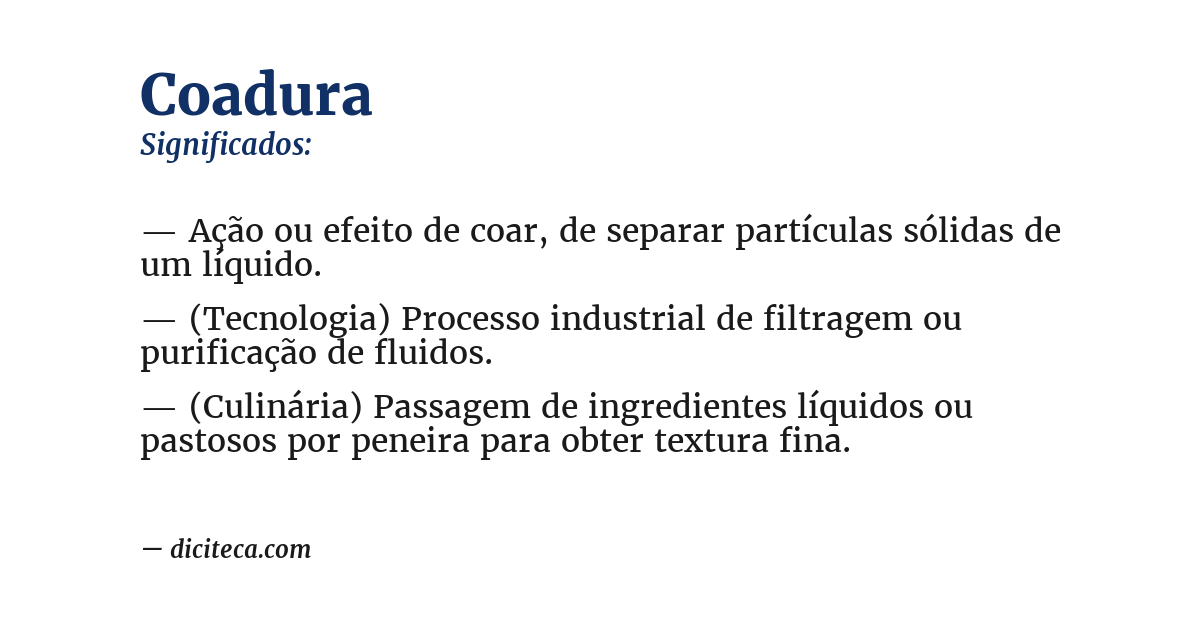Significado de coadura