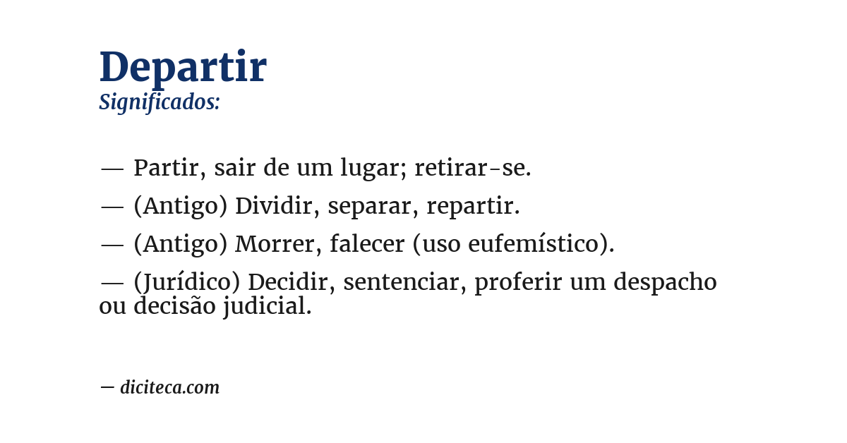 Significado de departir