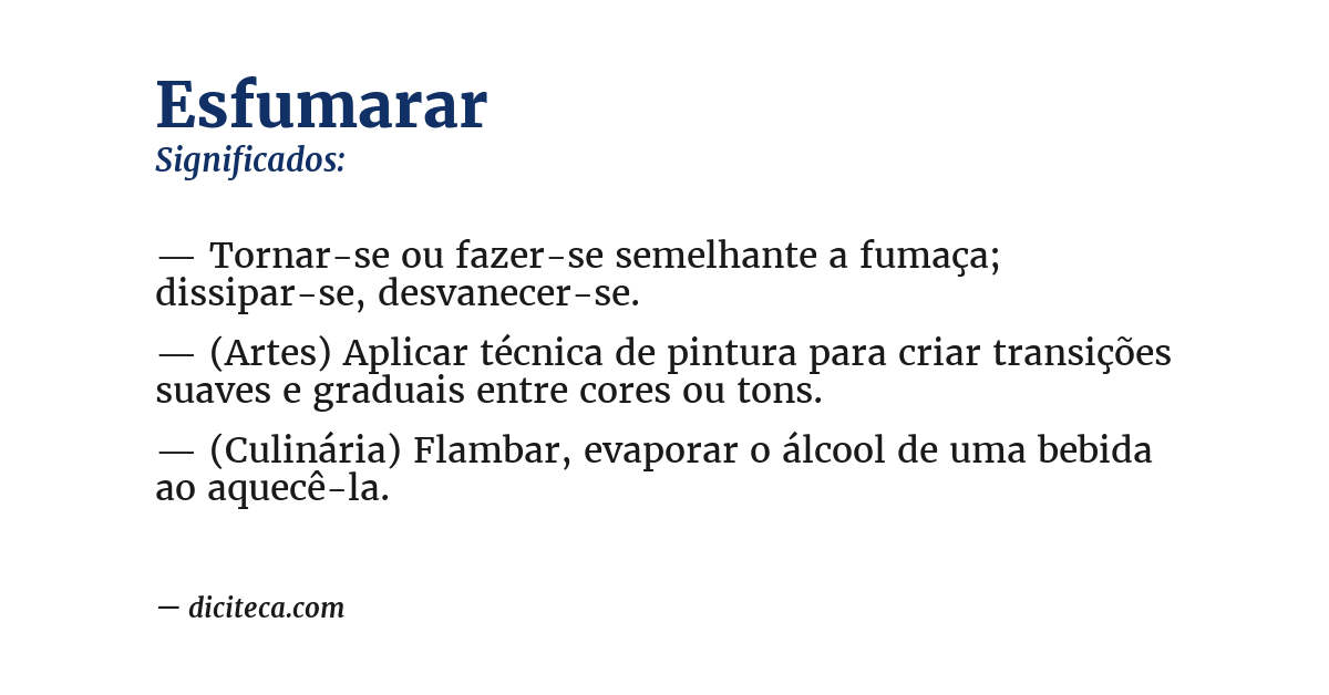 Significado de esfumarar