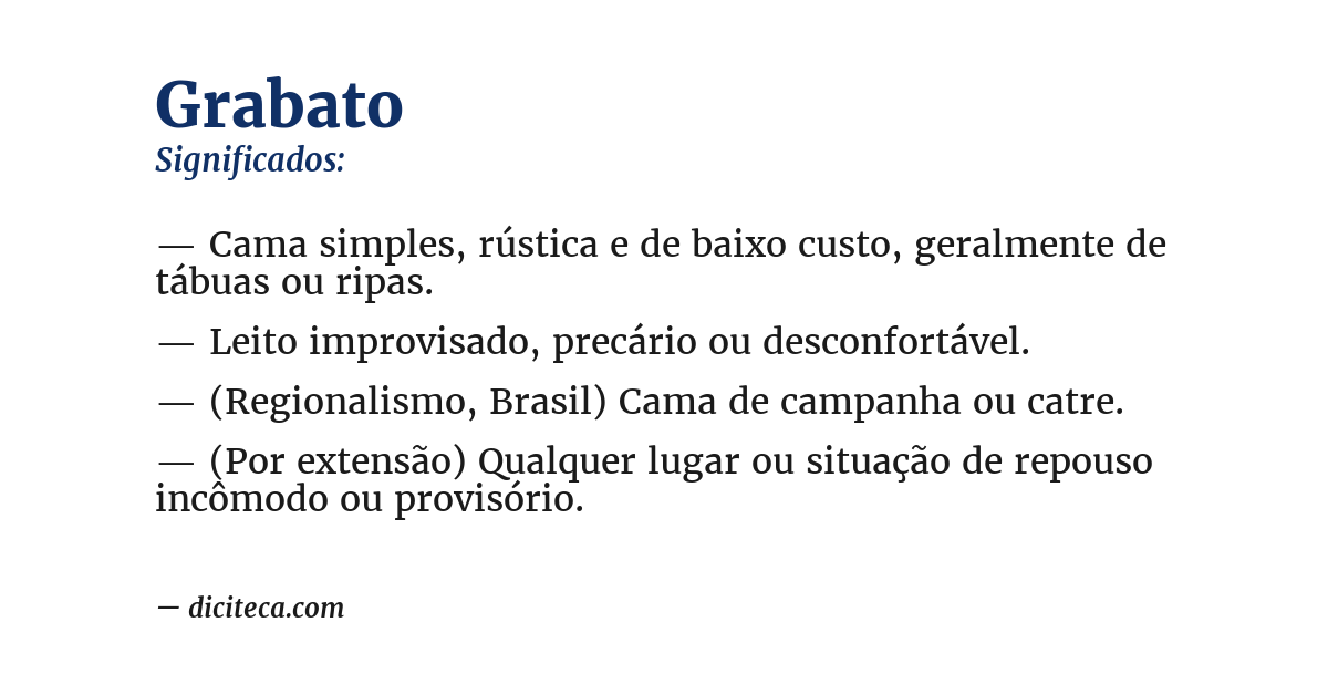 Significado de grabato