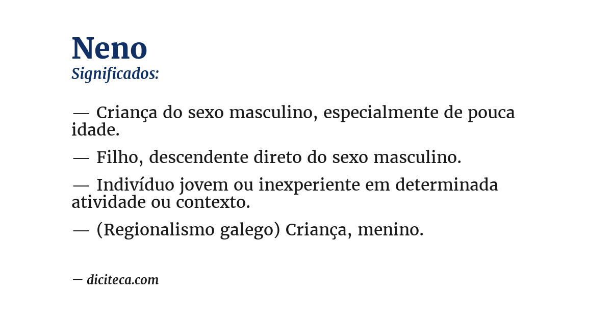 Significado de neno