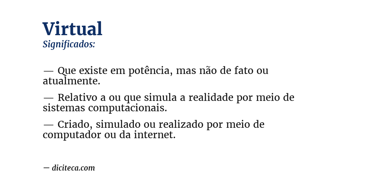Significado de virtual