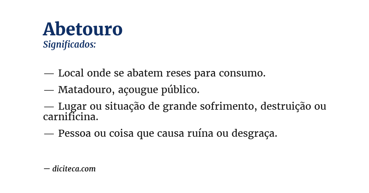 Significado de abetouro