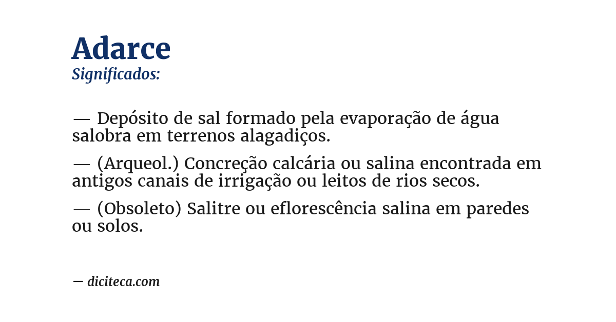 Significado de adarce