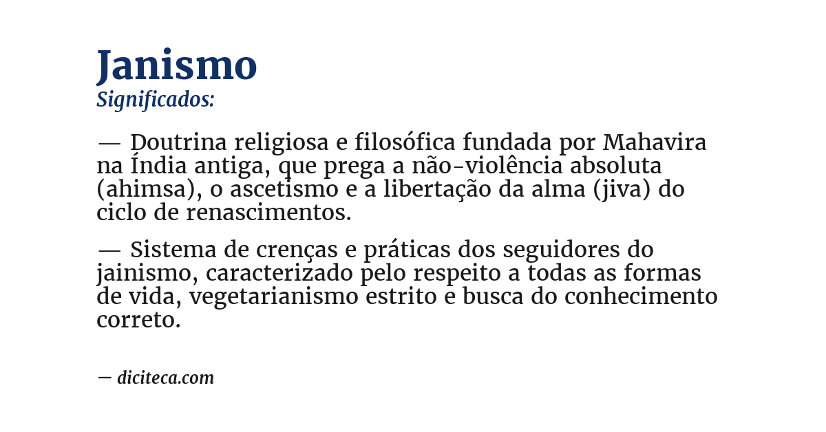 Significado de janismo
