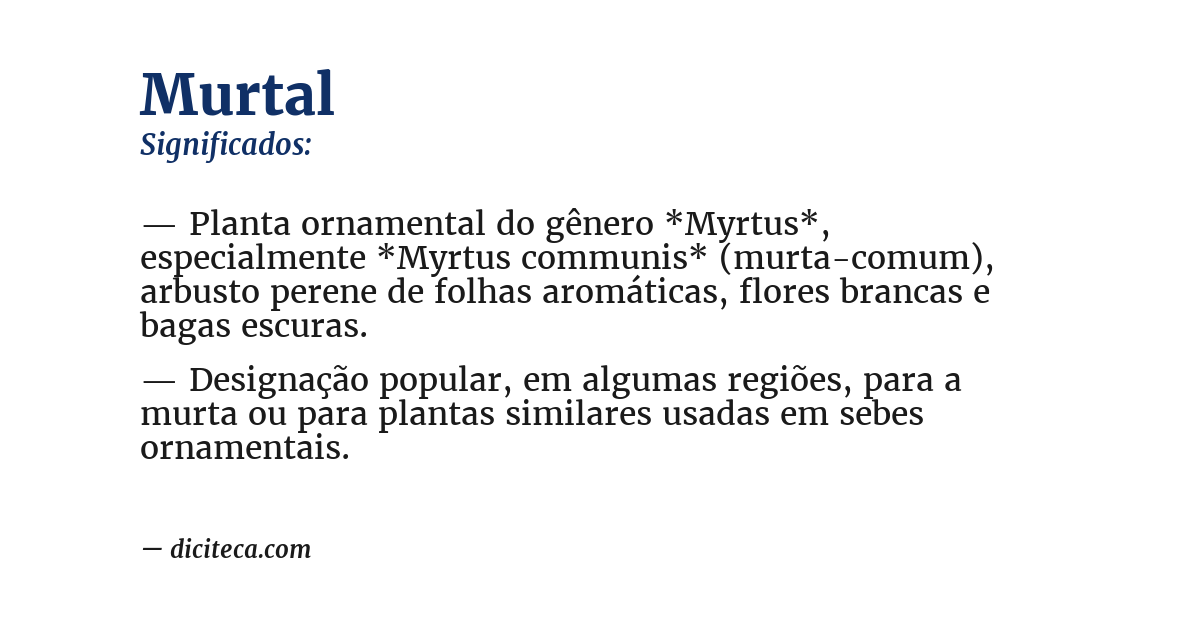 Significado de murtal