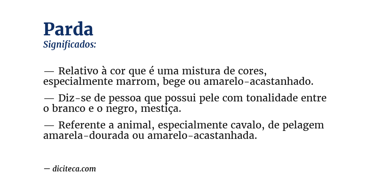 Significado de parda