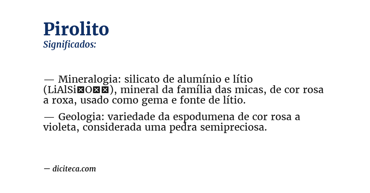 Significado de pirolito