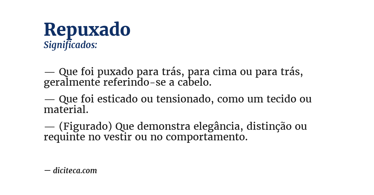 Significado de repuxado