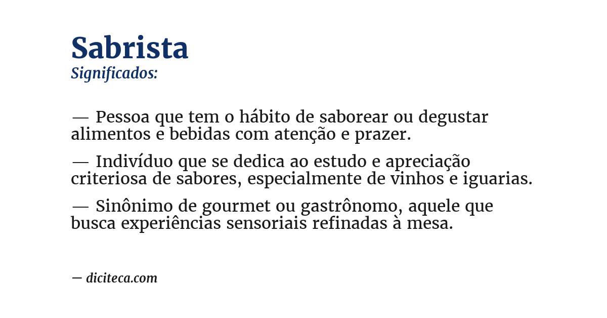 Significado de sabrista