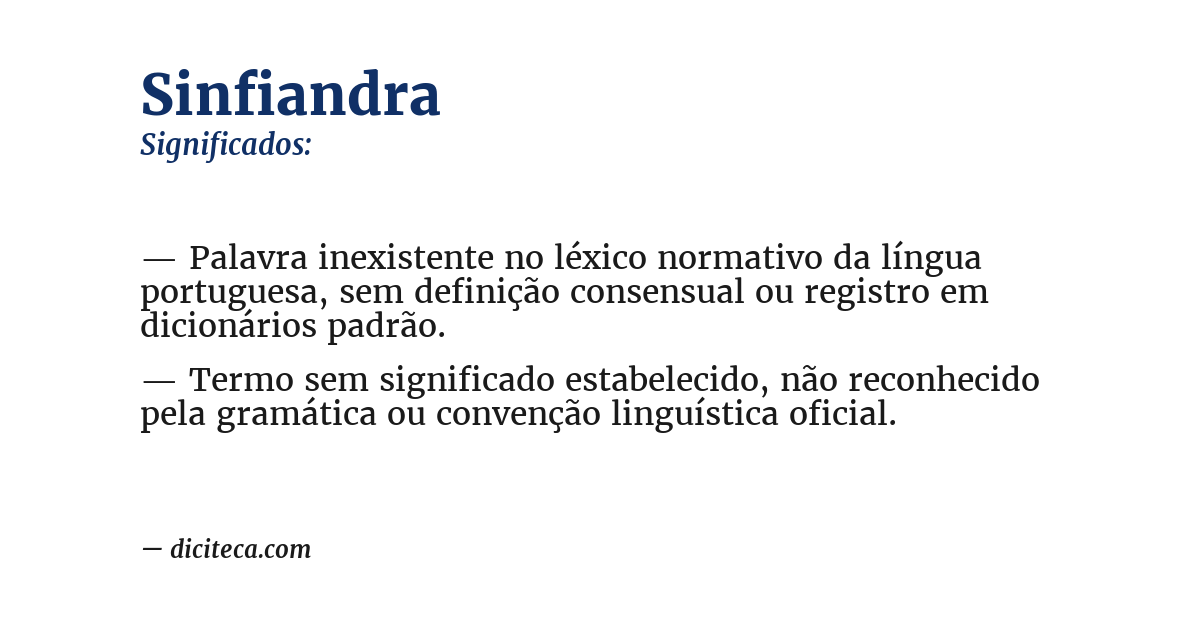 Significado de sinfiandra