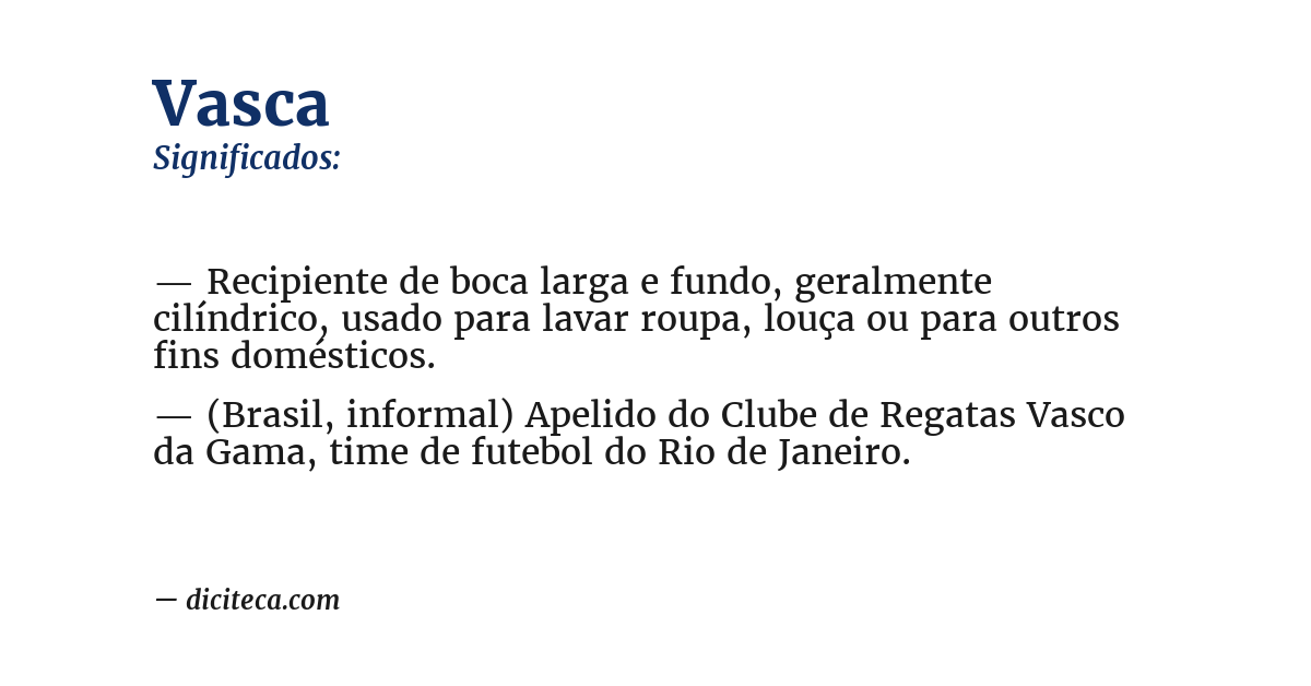 Significado de vasca