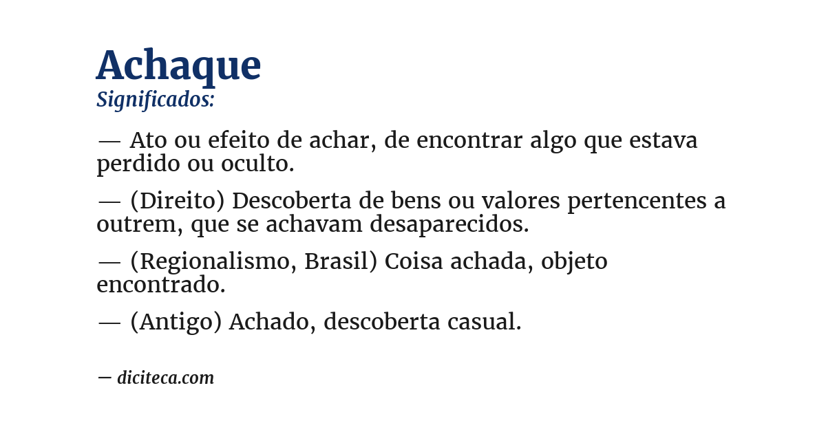 Significado de achaque