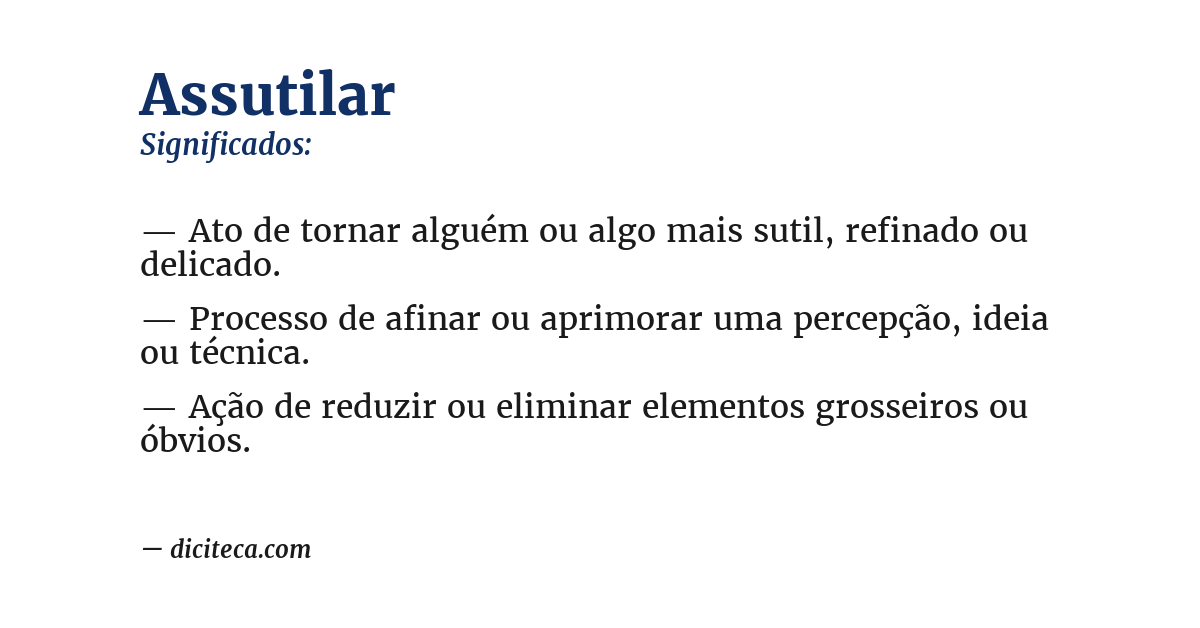 Significado de assutilar
