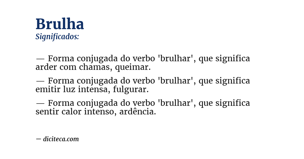 Significado de brulha