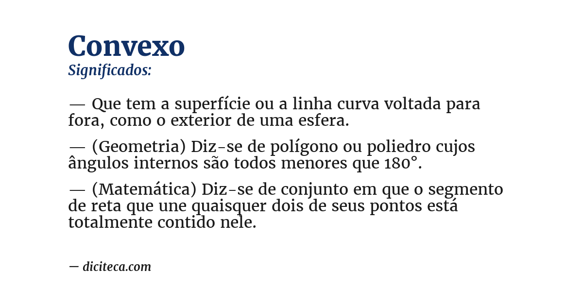 Significado de convexo