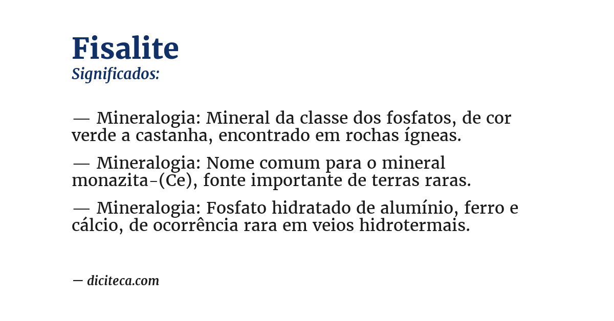 Significado de fisalite