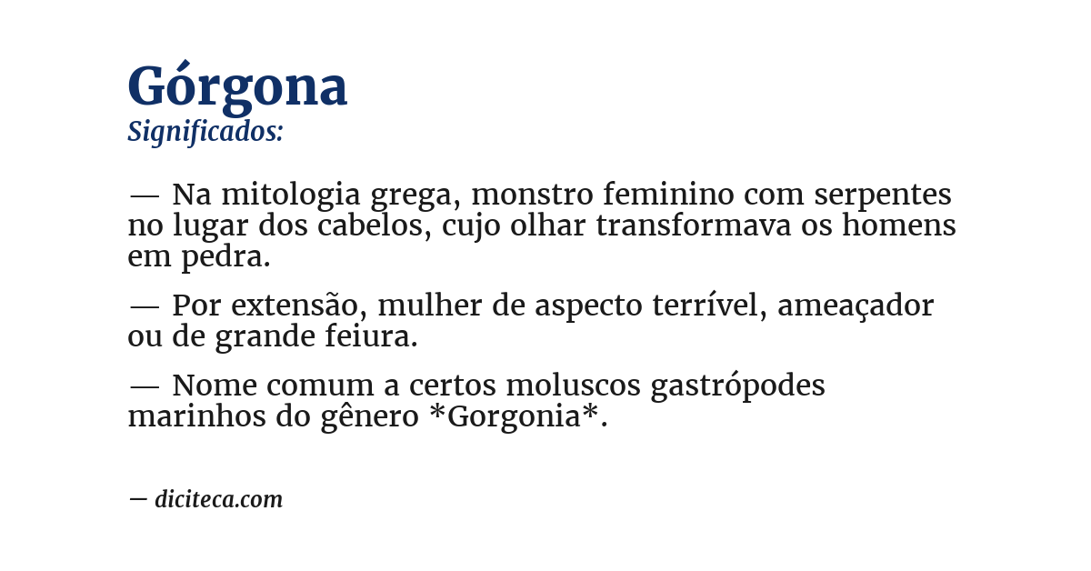 Significado de górgona