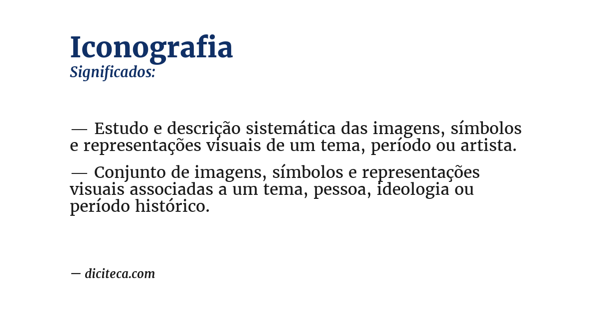 Significado de iconografia