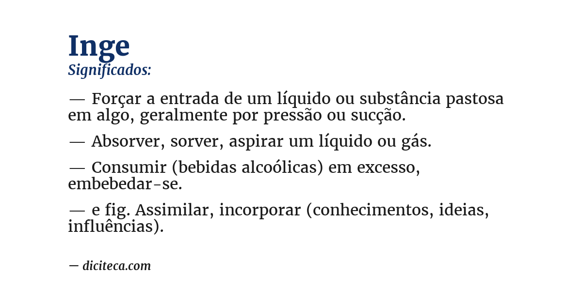Significado de inge