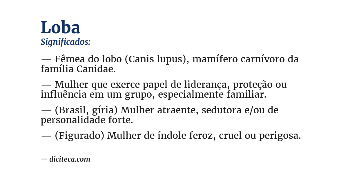 Significado de loba