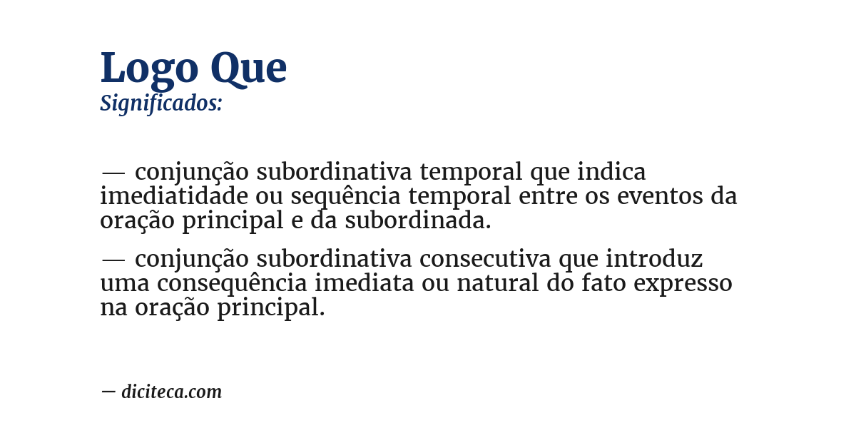 Significado de logo que