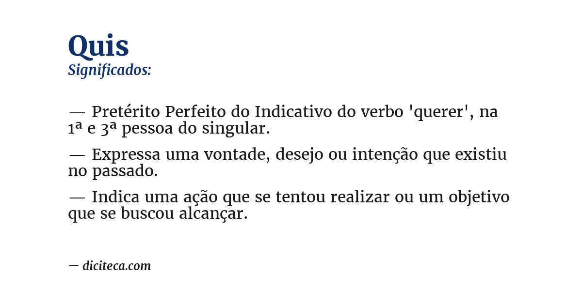 Significado de quis