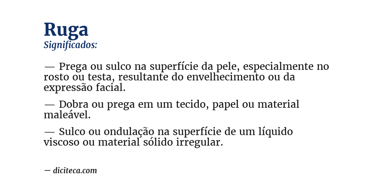 Significado de ruga